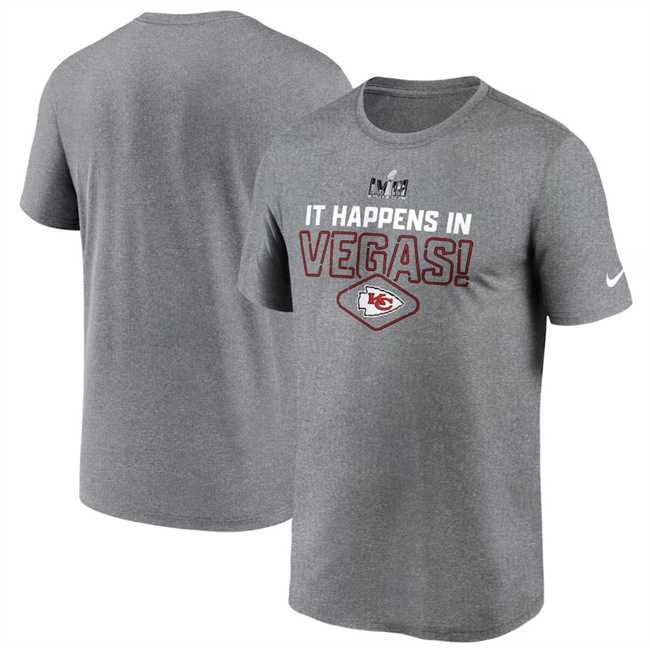 Men's Kansas City Chiefs Heather Gray Super Bowl LVIII Logo Lockup T-Shirt,We sell and wholesale Men's Kansas City Chiefs Heather Gray Super Bowl LVIII Logo Lockup T-Shirt on line form chian!